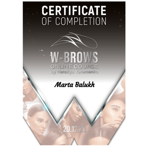 ''W-BROWS'' - ONLINE COURSE HAIR STROKES HYPPERREALISM-2023р.